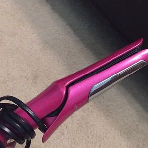 Pink 2 in 1 ( curling,straightening) !!